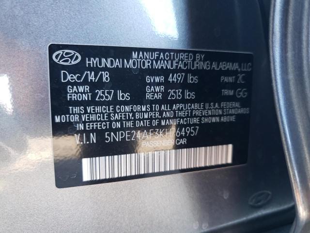 Photo 12 VIN: 5NPE24AF3KH764957 - HYUNDAI SONATA SE 