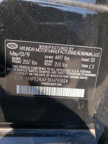 Photo 11 VIN: 5NPE24AF3KH792824 - HYUNDAI SONATA SE 