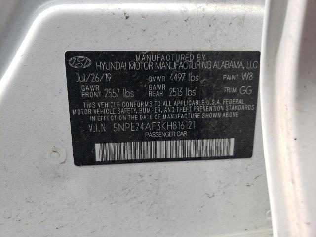 Photo 9 VIN: 5NPE24AF3KH816121 - HYUNDAI SONATA 