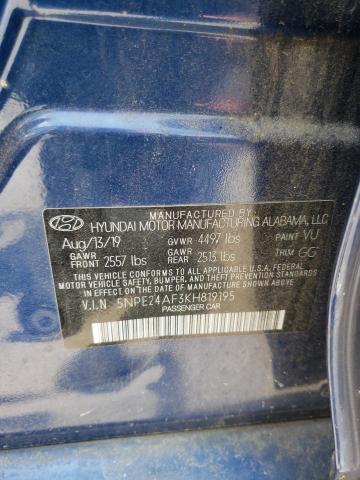 Photo 11 VIN: 5NPE24AF3KH819195 - HYUNDAI SONATA SE 