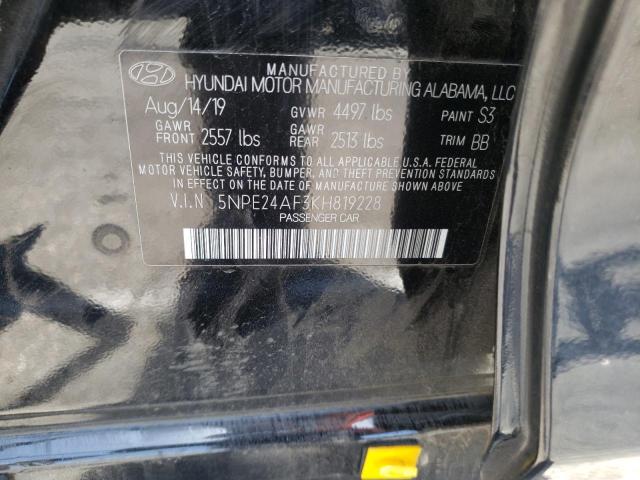 Photo 9 VIN: 5NPE24AF3KH819228 - HYUNDAI SONATA SE 