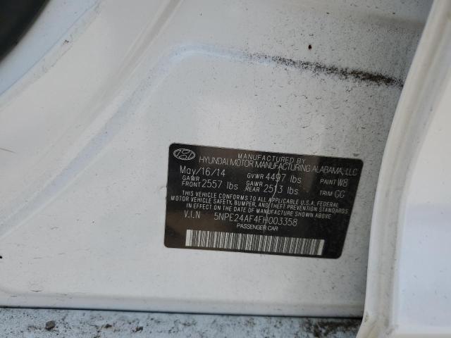 Photo 11 VIN: 5NPE24AF4FH003358 - HYUNDAI SONATA SE 