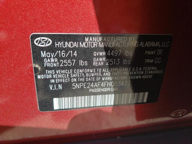 Photo 12 VIN: 5NPE24AF4FH003473 - HYUNDAI SONATA 