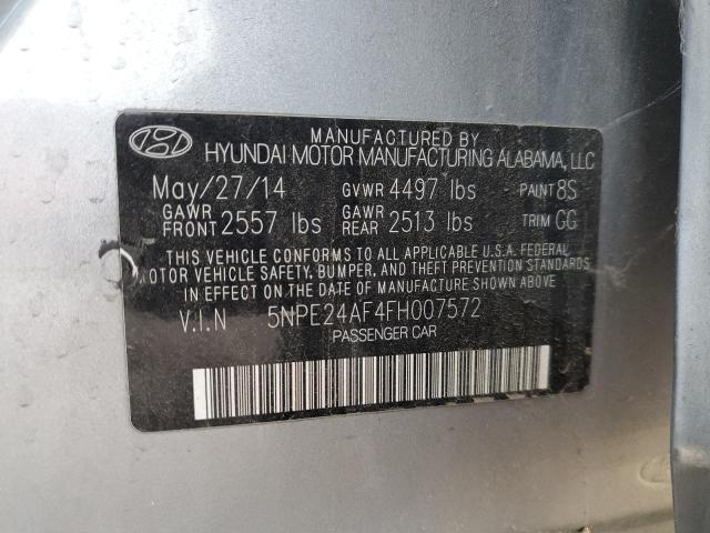 Photo 11 VIN: 5NPE24AF4FH007572 - HYUNDAI SONATA SE 