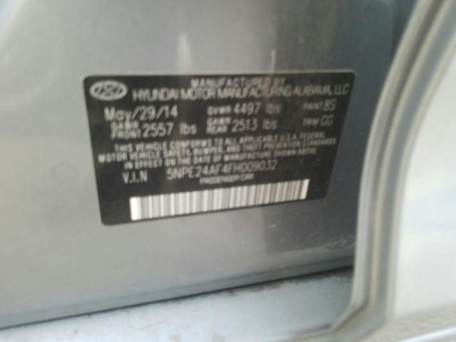 Photo 9 VIN: 5NPE24AF4FH009032 - HYUNDAI SONATA SE 