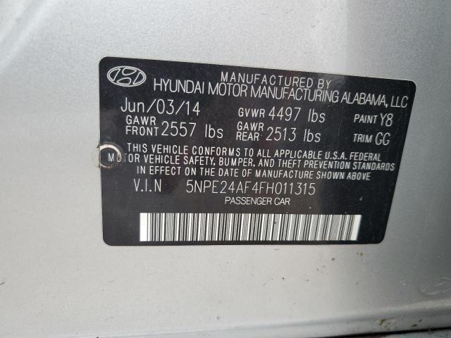 Photo 11 VIN: 5NPE24AF4FH011315 - HYUNDAI SONATA 