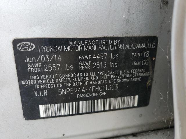 Photo 11 VIN: 5NPE24AF4FH011363 - HYUNDAI SONATA SE 