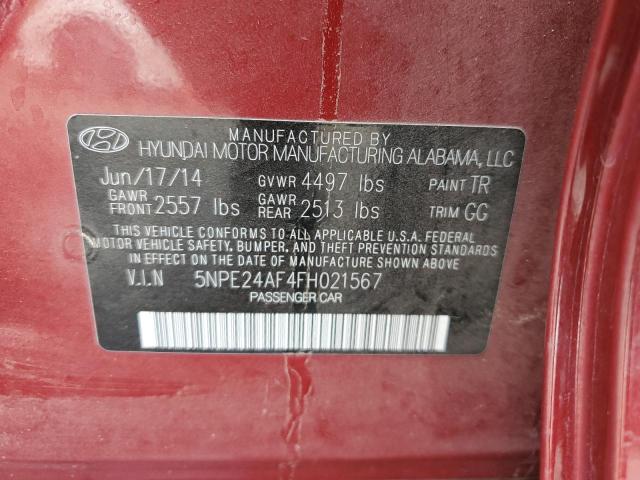 Photo 9 VIN: 5NPE24AF4FH021567 - HYUNDAI SONATA SE 