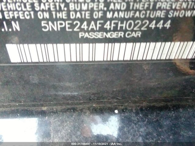 Photo 8 VIN: 5NPE24AF4FH022444 - HYUNDAI SONATA 