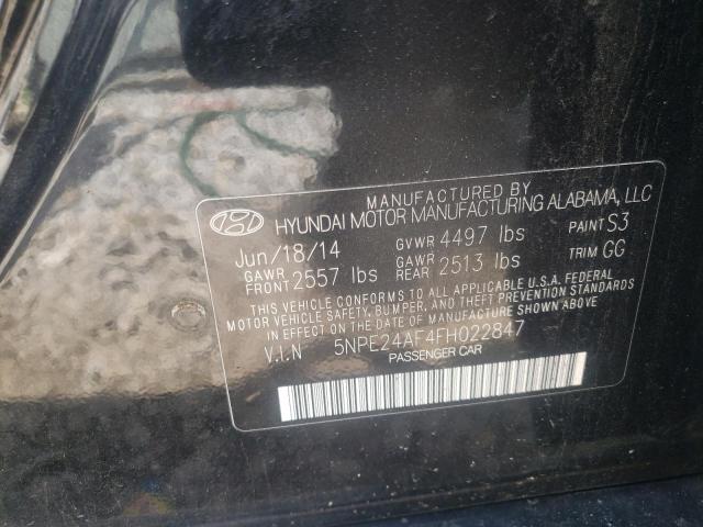 Photo 9 VIN: 5NPE24AF4FH022847 - HYUNDAI SONATA SE 