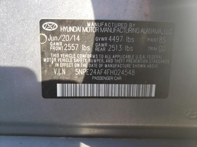 Photo 11 VIN: 5NPE24AF4FH024548 - HYUNDAI SONATA SE 