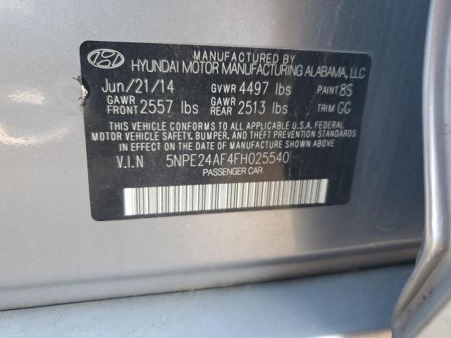 Photo 11 VIN: 5NPE24AF4FH025540 - HYUNDAI SONATA 