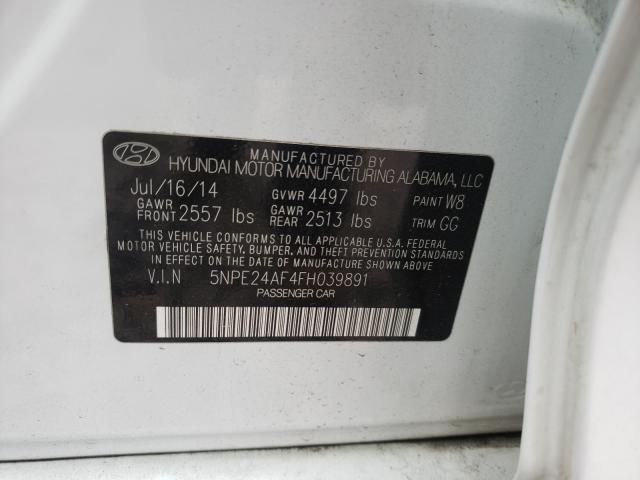 Photo 9 VIN: 5NPE24AF4FH039891 - HYUNDAI SONATA SE 