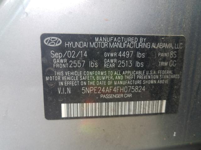 Photo 9 VIN: 5NPE24AF4FH075824 - HYUNDAI SONATA SE 