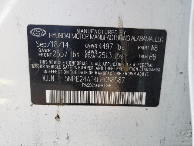 Photo 11 VIN: 5NPE24AF4FH088587 - HYUNDAI SONATA 