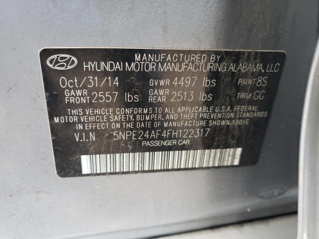 Photo 11 VIN: 5NPE24AF4FH122317 - HYUNDAI SONATA SE 