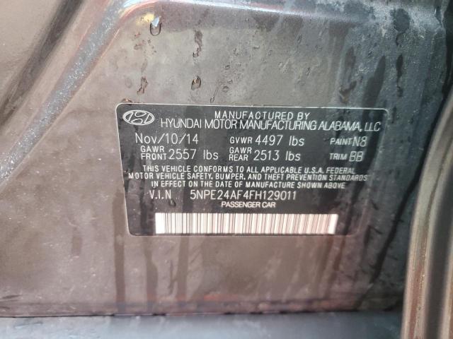 Photo 11 VIN: 5NPE24AF4FH129011 - HYUNDAI SONATA SE 