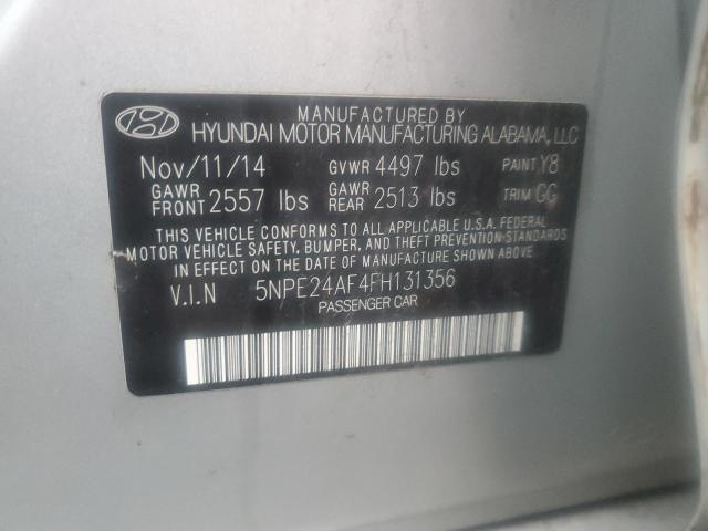 Photo 11 VIN: 5NPE24AF4FH131356 - HYUNDAI SONATA SE 