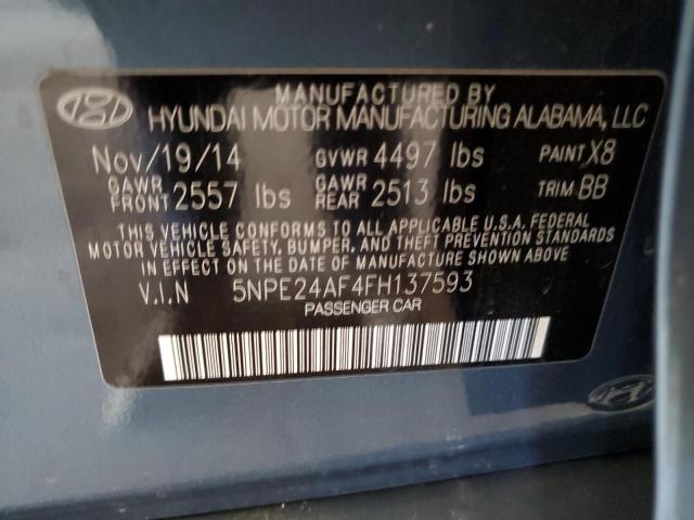 Photo 11 VIN: 5NPE24AF4FH137593 - HYUNDAI SONATA SE 