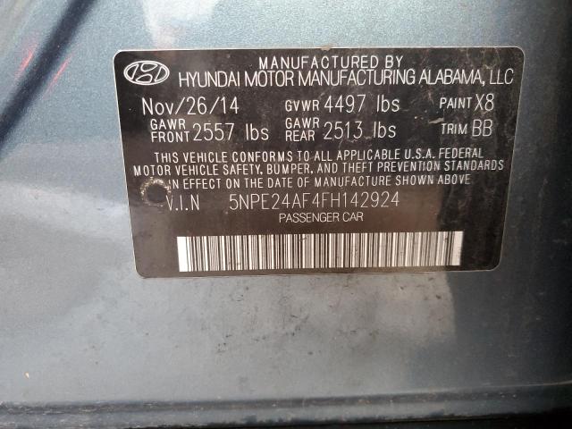 Photo 11 VIN: 5NPE24AF4FH142924 - HYUNDAI SONATA SE 