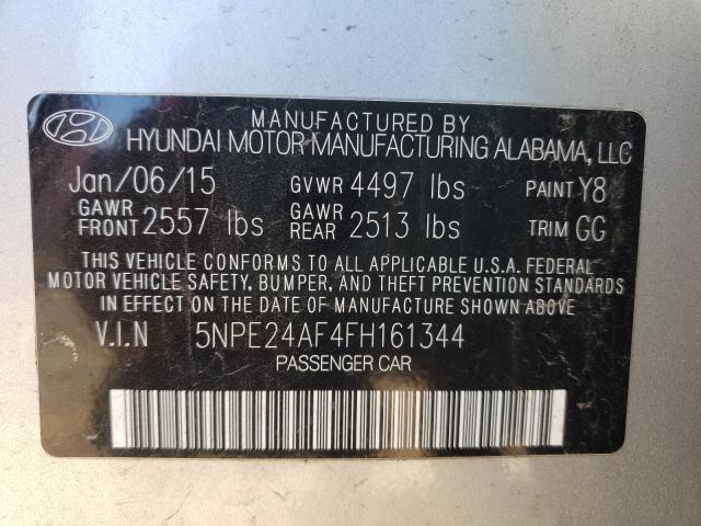 Photo 9 VIN: 5NPE24AF4FH161344 - HYUNDAI SONATA SE 