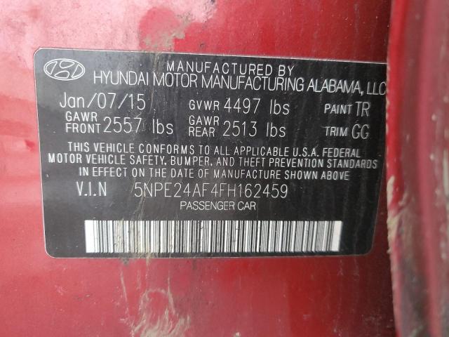 Photo 11 VIN: 5NPE24AF4FH162459 - HYUNDAI SONATA 