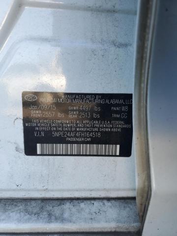 Photo 11 VIN: 5NPE24AF4FH164518 - HYUNDAI SONATA SE 