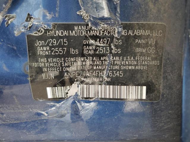 Photo 11 VIN: 5NPE24AF4FH176345 - HYUNDAI SONATA 