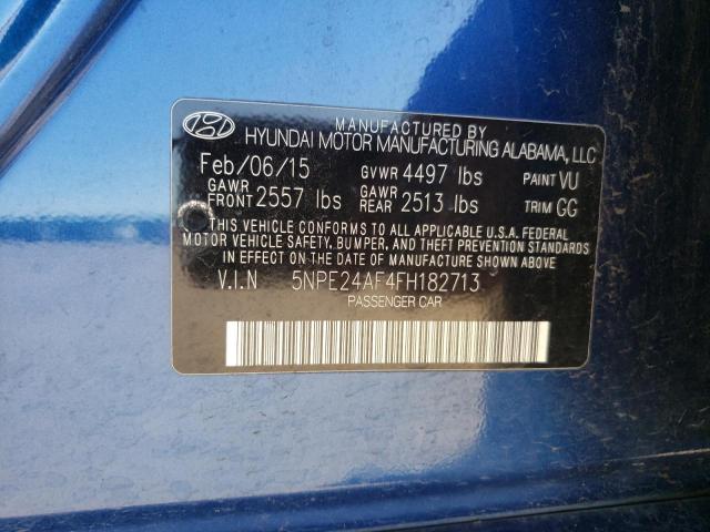 Photo 9 VIN: 5NPE24AF4FH182713 - HYUNDAI SONATA SE 