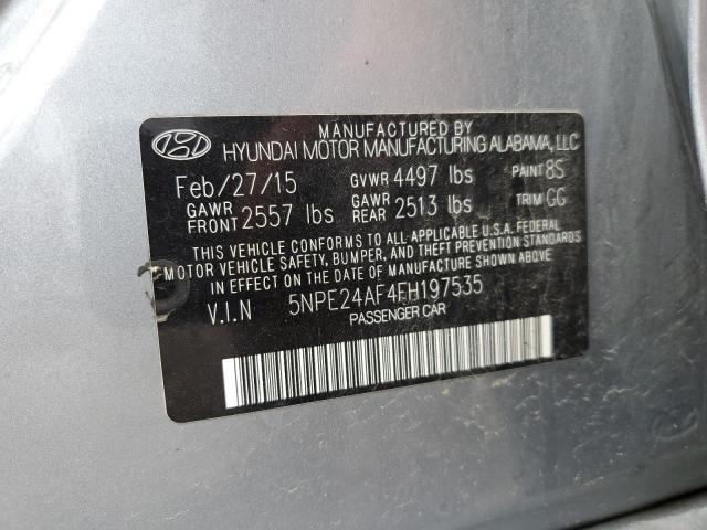 Photo 11 VIN: 5NPE24AF4FH197535 - HYUNDAI SONATA 