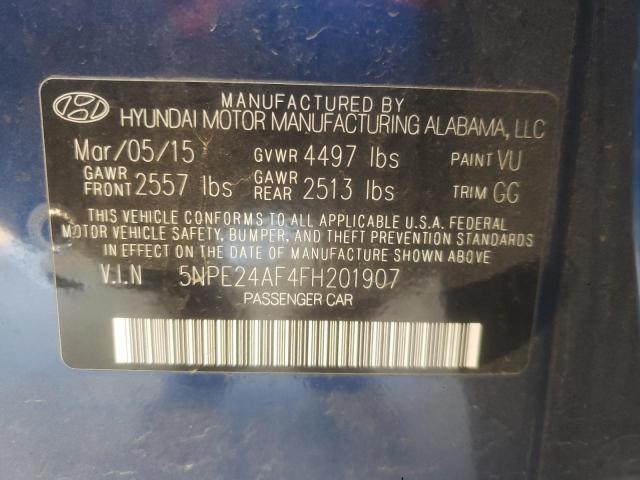 Photo 9 VIN: 5NPE24AF4FH201907 - HYUNDAI SONATA SE 