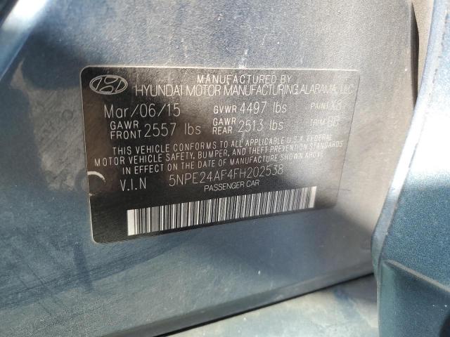 Photo 11 VIN: 5NPE24AF4FH202538 - HYUNDAI SONATA SE 