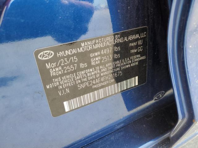 Photo 11 VIN: 5NPE24AF4FH211675 - HYUNDAI SONATA 