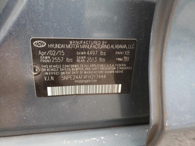 Photo 9 VIN: 5NPE24AF4FH217444 - HYUNDAI SONATA SE 