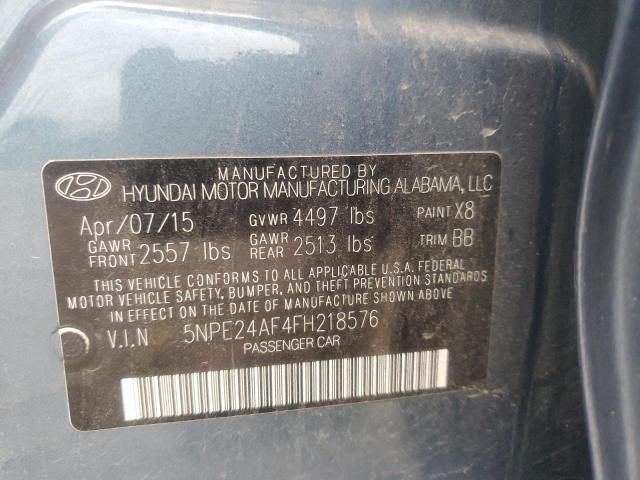 Photo 12 VIN: 5NPE24AF4FH218576 - HYUNDAI SONATA SE 