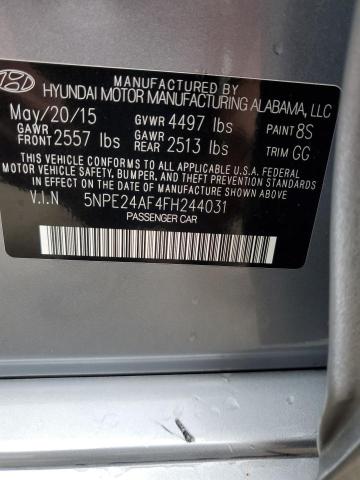 Photo 9 VIN: 5NPE24AF4FH244031 - HYUNDAI SONATA SE 