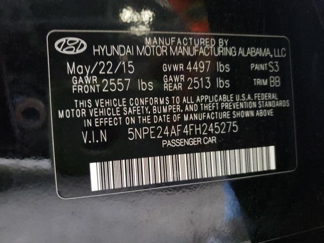 Photo 9 VIN: 5NPE24AF4FH245275 - HYUNDAI SONATA 