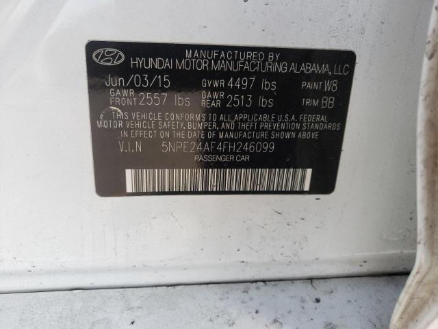 Photo 9 VIN: 5NPE24AF4FH246099 - HYUNDAI SONATA SE 