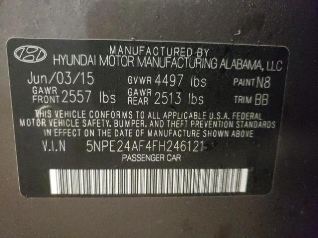 Photo 9 VIN: 5NPE24AF4FH246121 - HYUNDAI SONATA 