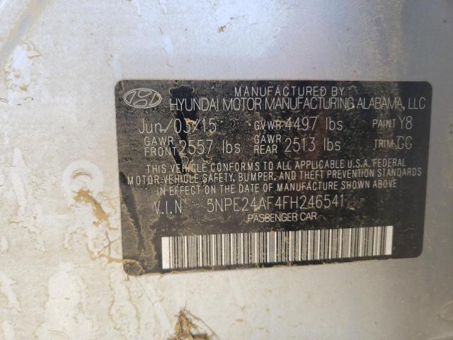 Photo 9 VIN: 5NPE24AF4FH246541 - HYUNDAI SONATA SE 