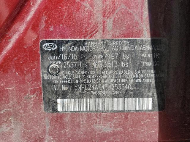 Photo 11 VIN: 5NPE24AF4FH253540 - HYUNDAI SONATA 