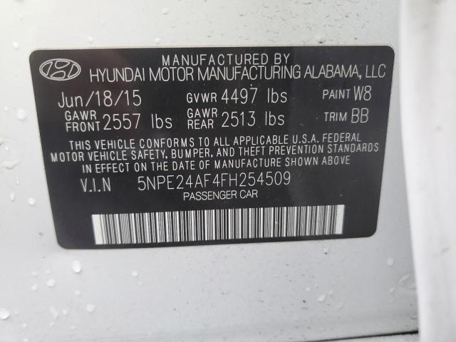 Photo 11 VIN: 5NPE24AF4FH254509 - HYUNDAI SONATA 