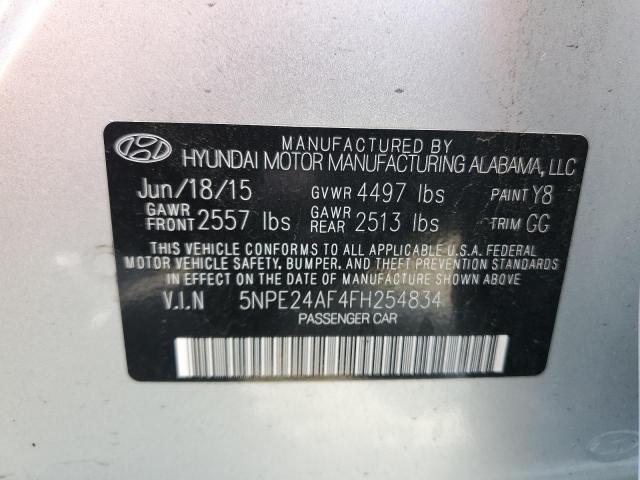 Photo 11 VIN: 5NPE24AF4FH254834 - HYUNDAI SONATA 