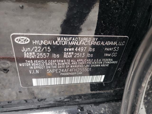 Photo 9 VIN: 5NPE24AF4FH255501 - HYUNDAI SONATA SE 