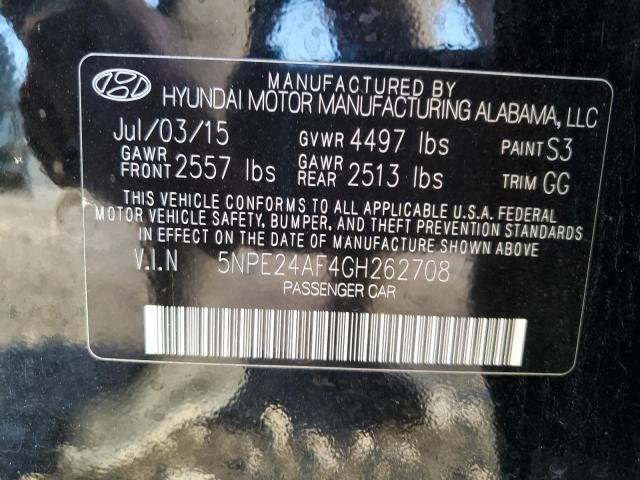 Photo 11 VIN: 5NPE24AF4GH262708 - HYUNDAI SONATA SE 