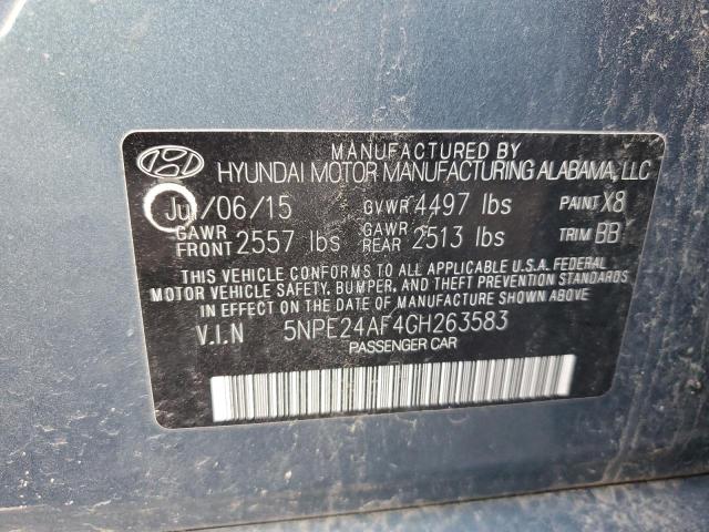 Photo 11 VIN: 5NPE24AF4GH263583 - HYUNDAI SONATA 