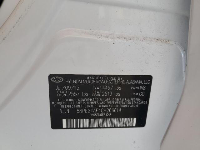 Photo 11 VIN: 5NPE24AF4GH266614 - HYUNDAI SONATA SE 