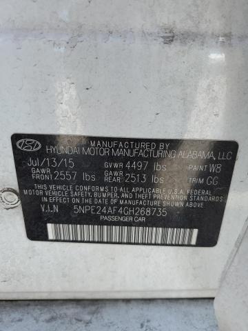 Photo 11 VIN: 5NPE24AF4GH268735 - HYUNDAI SONATA 