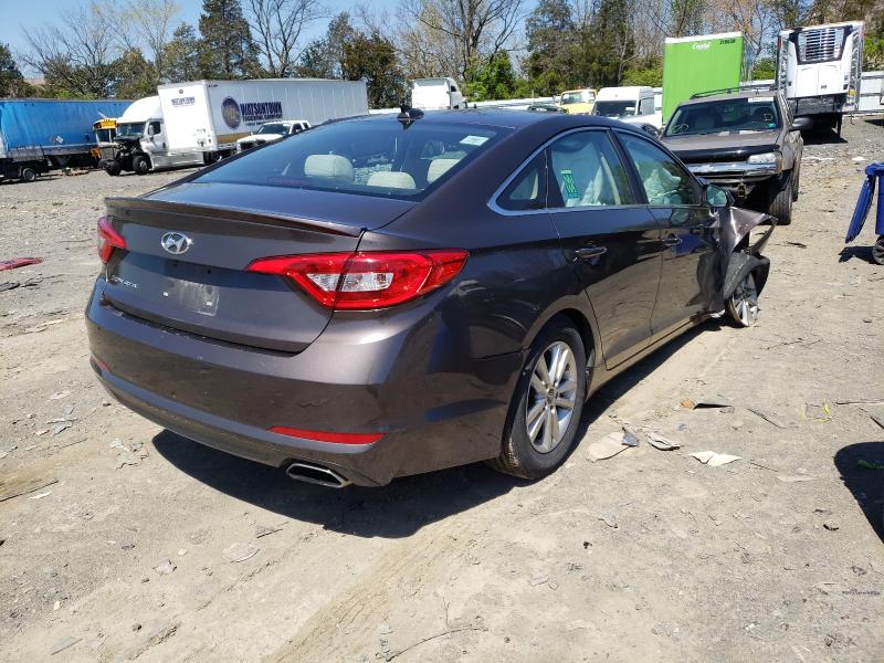 Photo 3 VIN: 5NPE24AF4GH275670 - HYUNDAI SONATA SE 