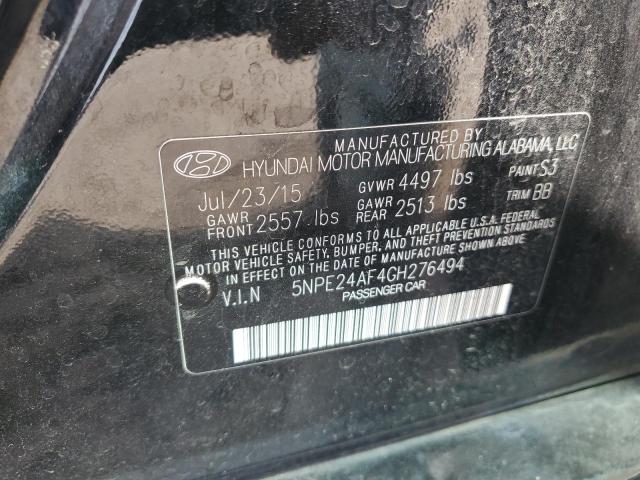 Photo 11 VIN: 5NPE24AF4GH276494 - HYUNDAI SONATA SE 